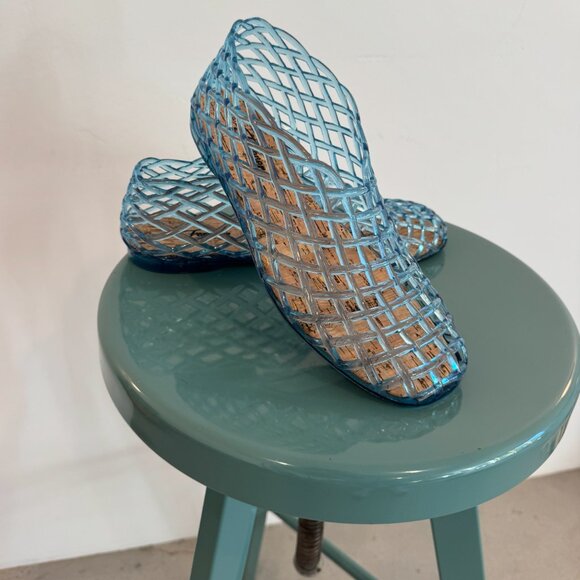 The Sienna Jelly Flat - Blue - 8.5 - Picture 4 of 8